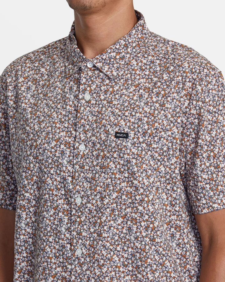 RVCA MICRO GARDEN SHORT SLEEVE WOVEN SHIRT