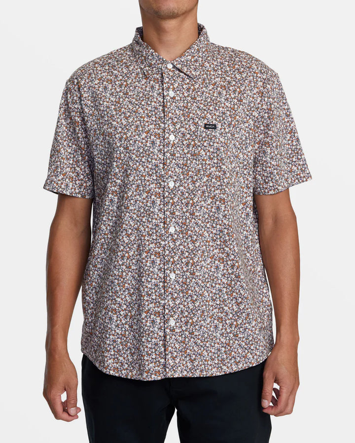 RVCA MICRO GARDEN SHORT SLEEVE WOVEN SHIRT