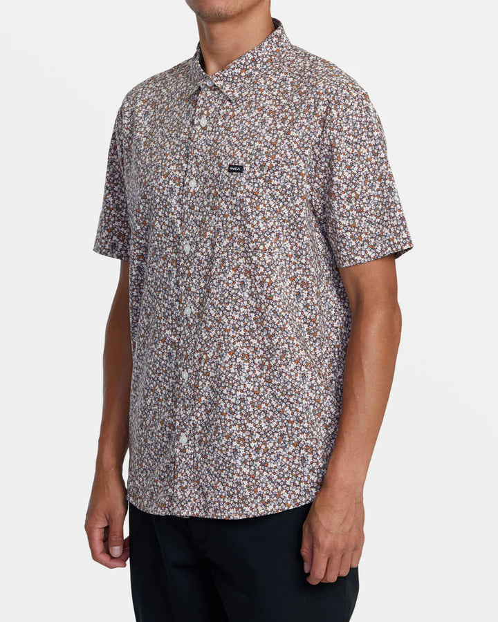 RVCA MICRO GARDEN SHORT SLEEVE WOVEN SHIRT