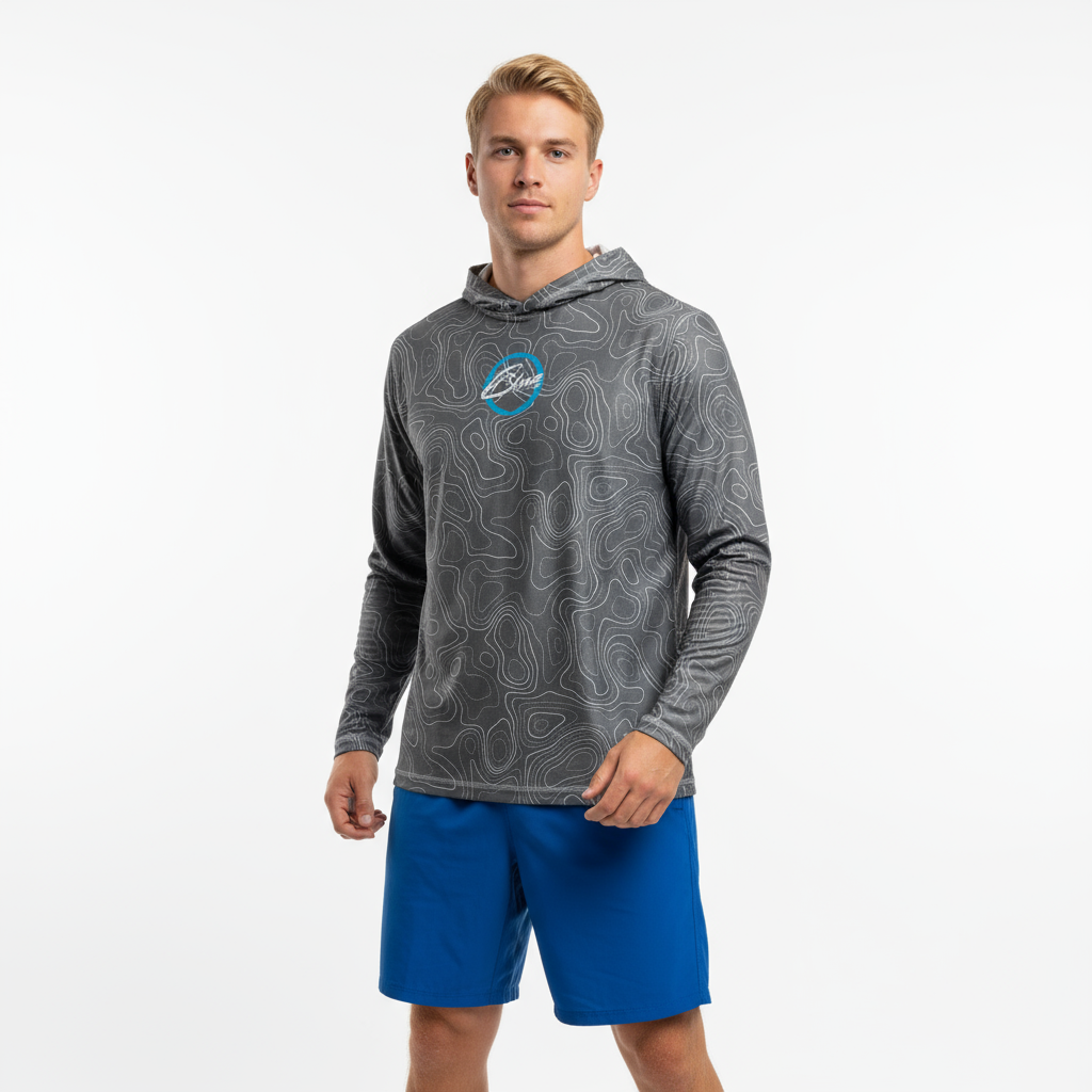 BLUE ULTRA BREATH RASHGUARD - TOPO CHARCOAL