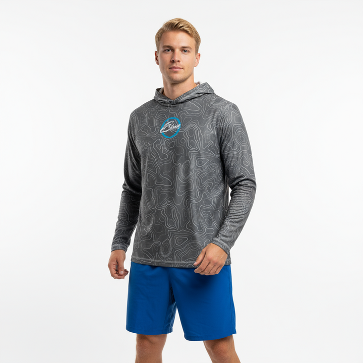 BLUE ULTRA BREATH RASHGUARD - TOPO CHARCOAL