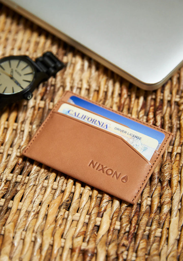 NIXON: FLACO LEATHER CARD WALLET