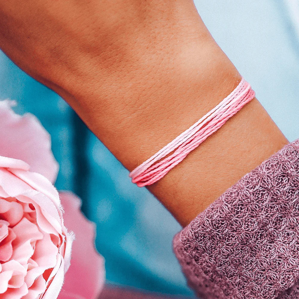 PURA VIDA BOARDING 4 BREAST CANCER BRACELET