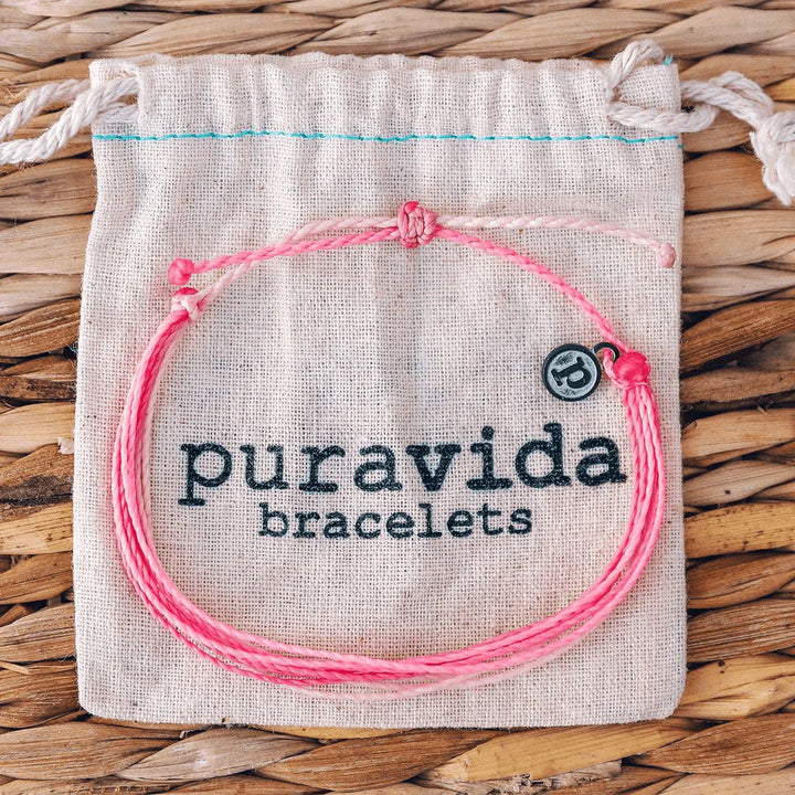 PURA VIDA BOARDING 4 BREAST CANCER BRACELET