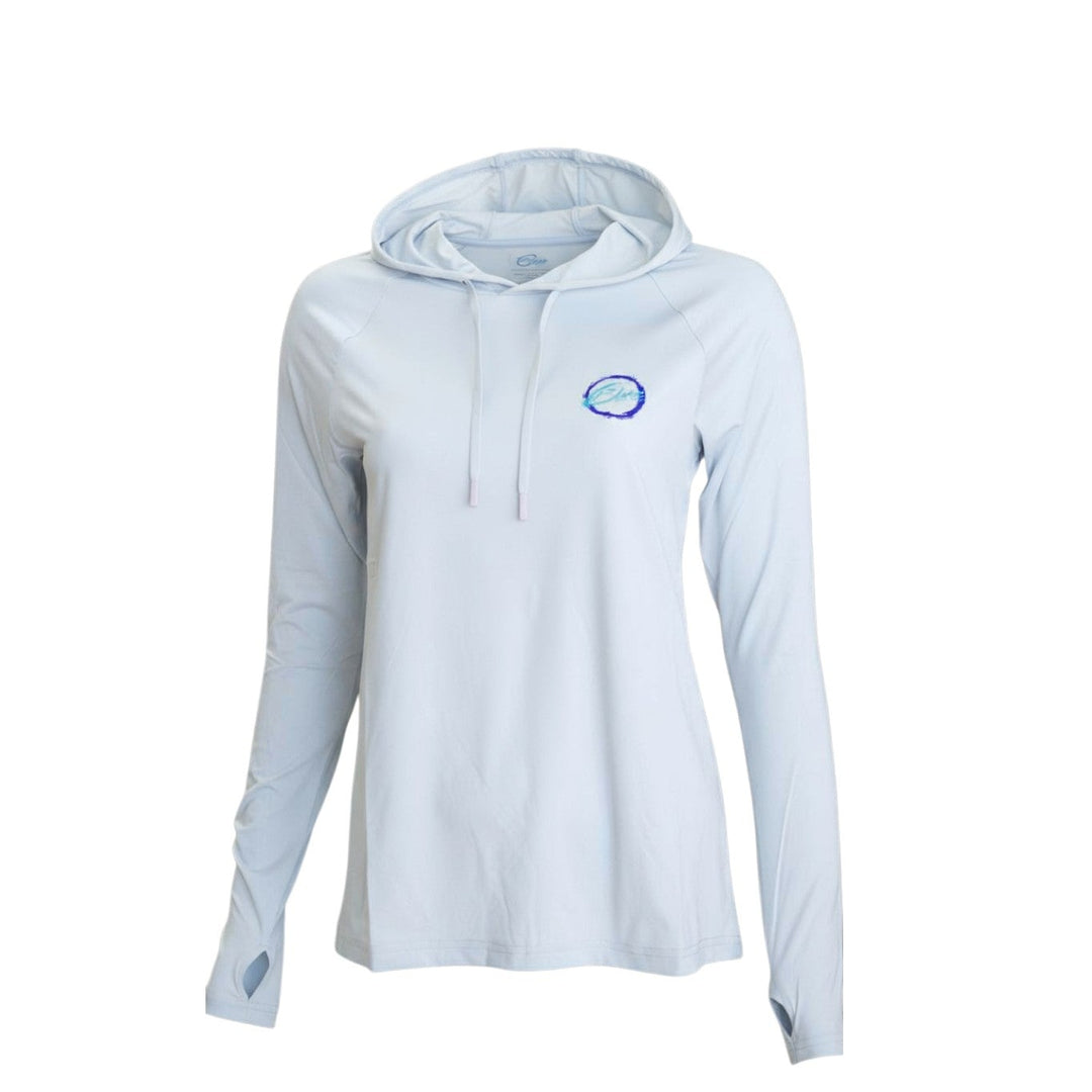 BLUE SYNC HOODED RASHGUARD