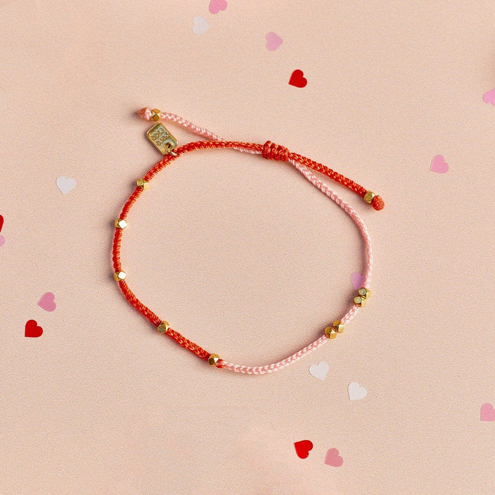 PURA VIDA PINK & RED DAINTY BRACELET