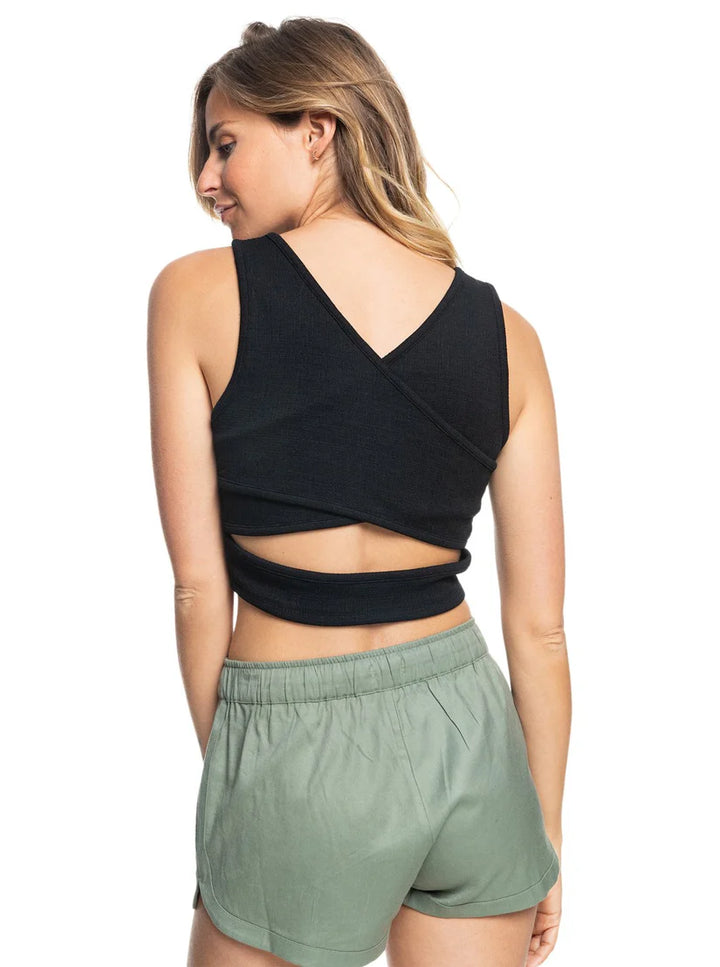 ROXY GOOD KEEPSAKE FITTED CROP TOP