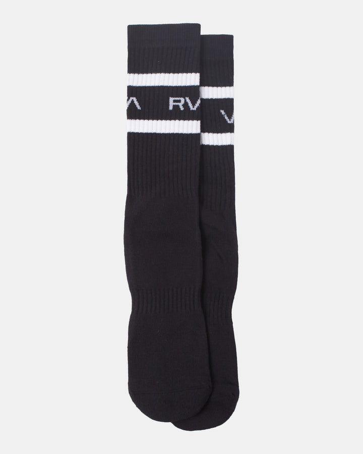 RVCA STRIPED CREW SOCKS 2 PACK