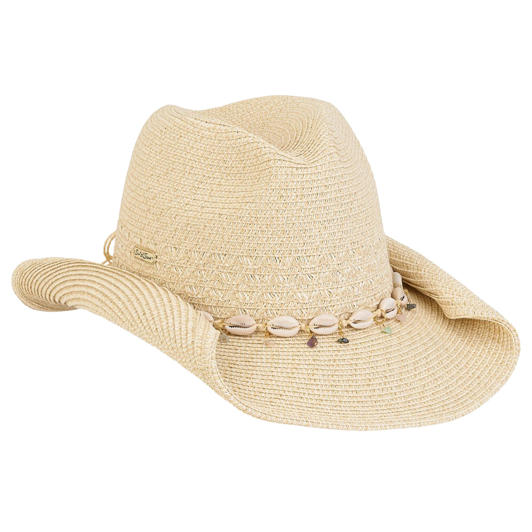 SUN N' SAND WESTERN STRAW HAT