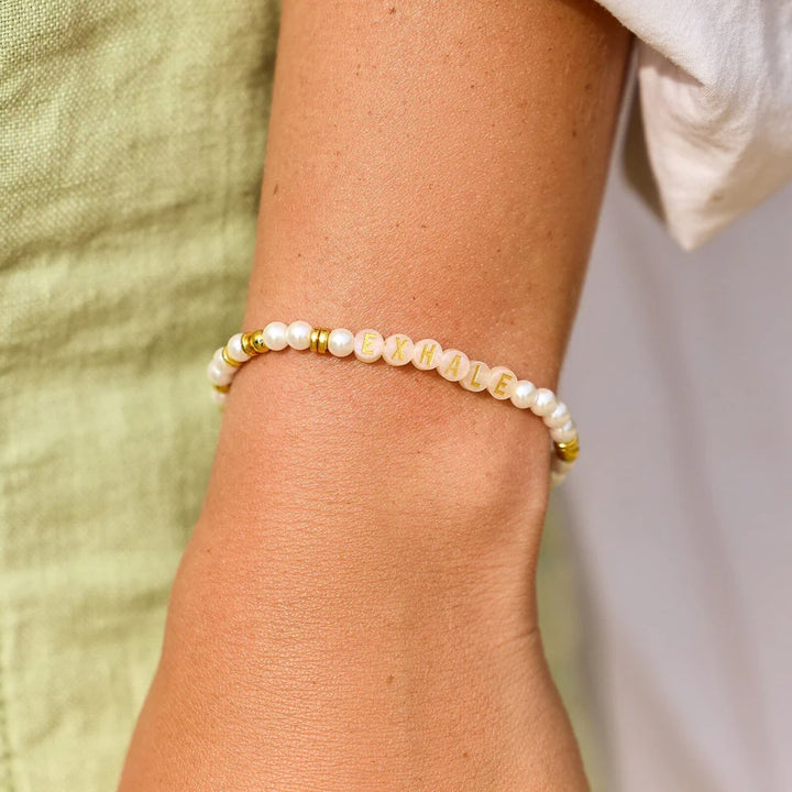 PURA VIDA EXHALE BEAD STRETCH BRACELET