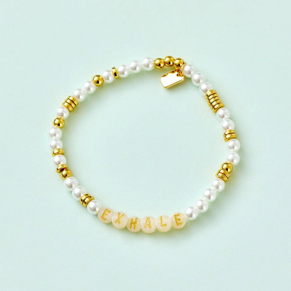 PURA VIDA EXHALE BEAD STRETCH BRACELET