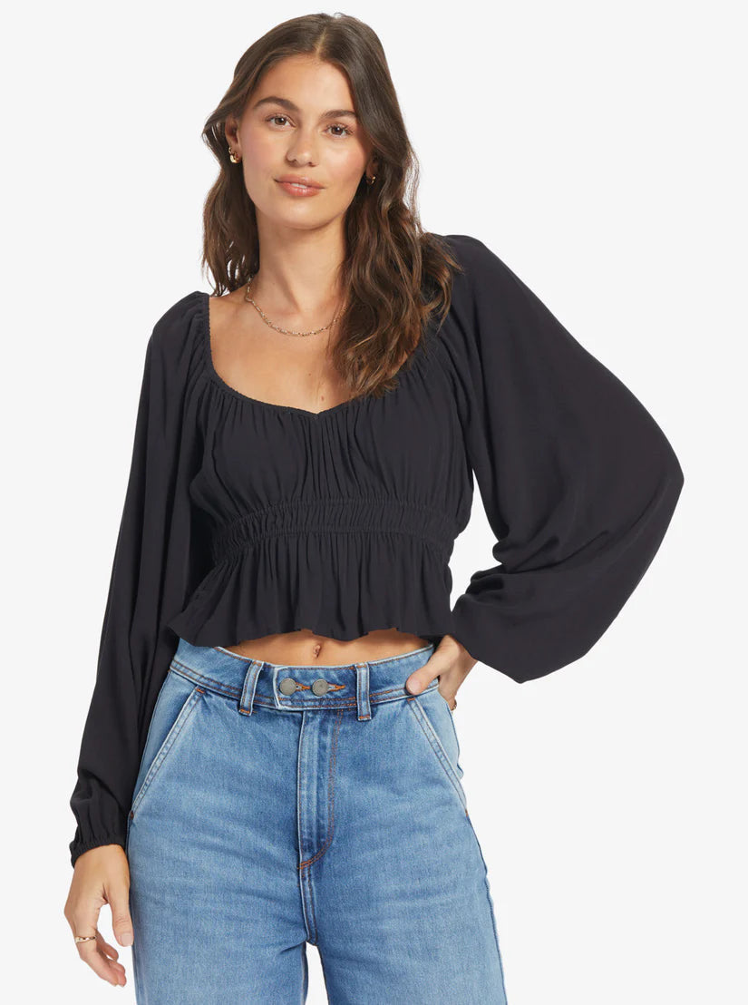 ROXY COOL WINDS WOVEN TOP