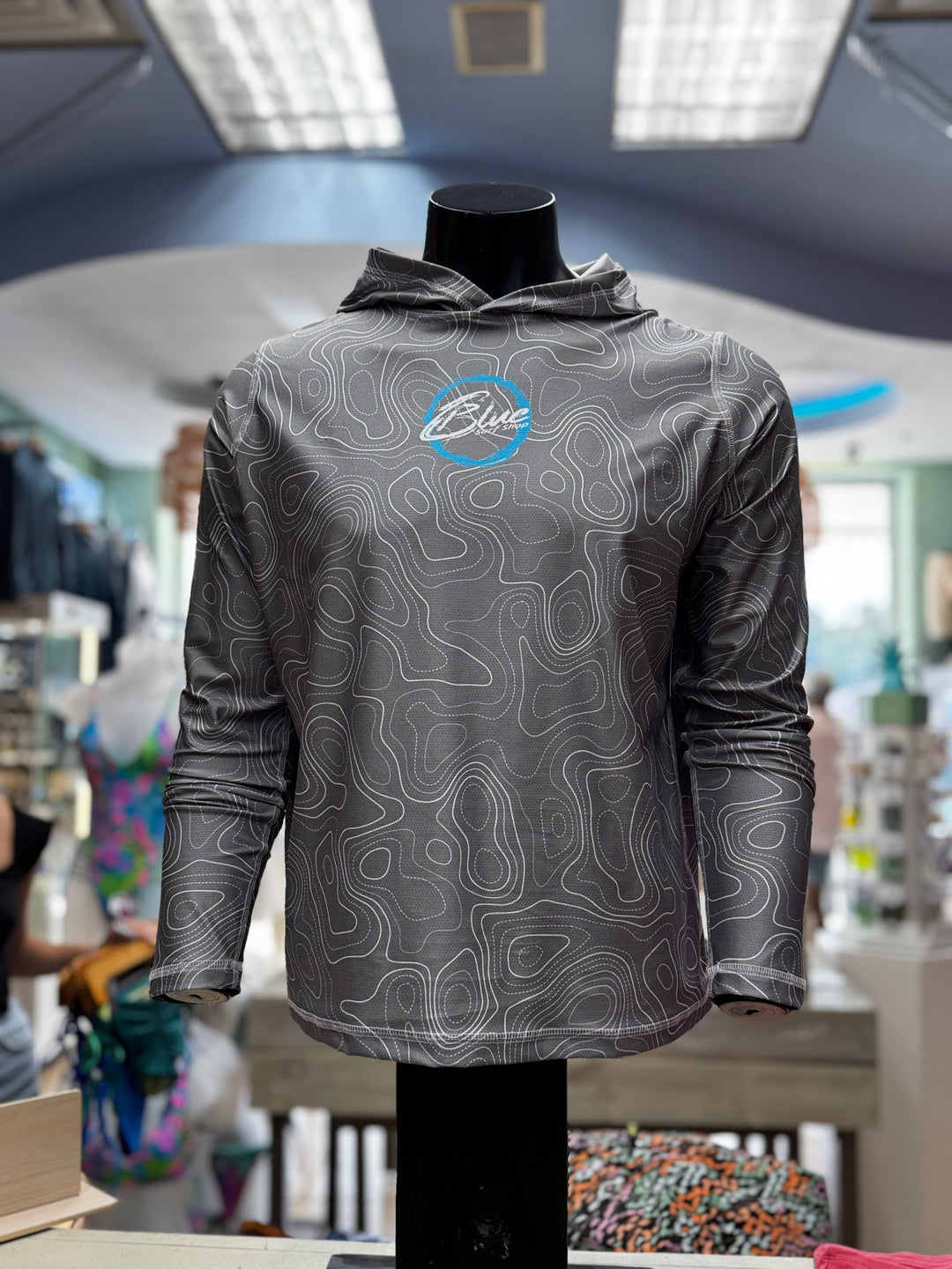 BLUE ULTRA BREATH RASHGUARD - TOPO CHARCOAL