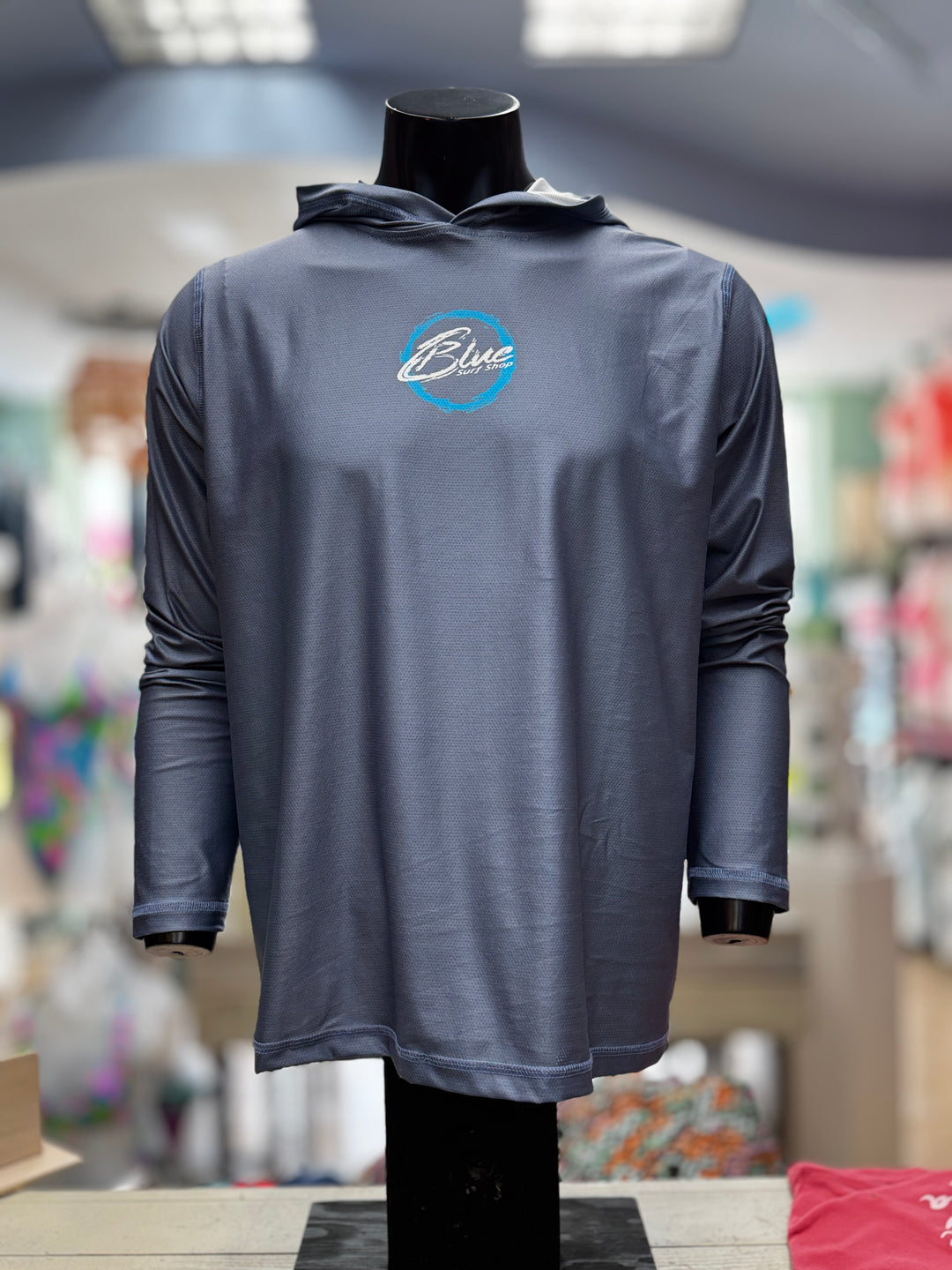 BLUE ULTRA BREATH RASHGUARD - SOLID SLATE