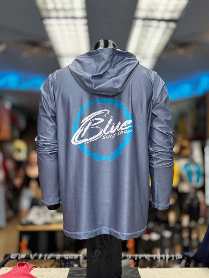 BLUE ULTRA BREATH RASHGUARD - SOLID SLATE