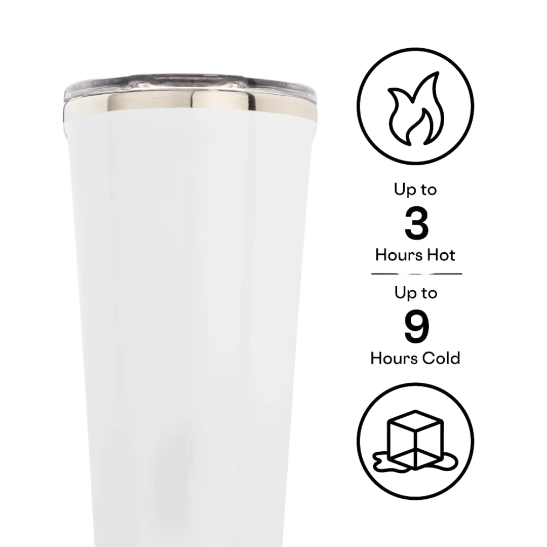 CORKCICLE CLASSIC TUMBLER 16OZ - GLOSS WHITE