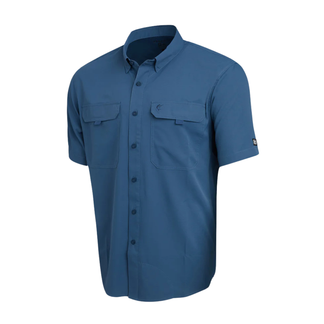 PELAGIC KEYS SS FISHING SHIRT - SMOKE BLUE