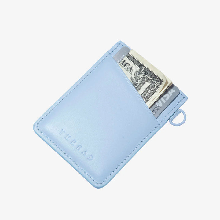 THREAD VERTICAL WALLET - LIGHT BLUE