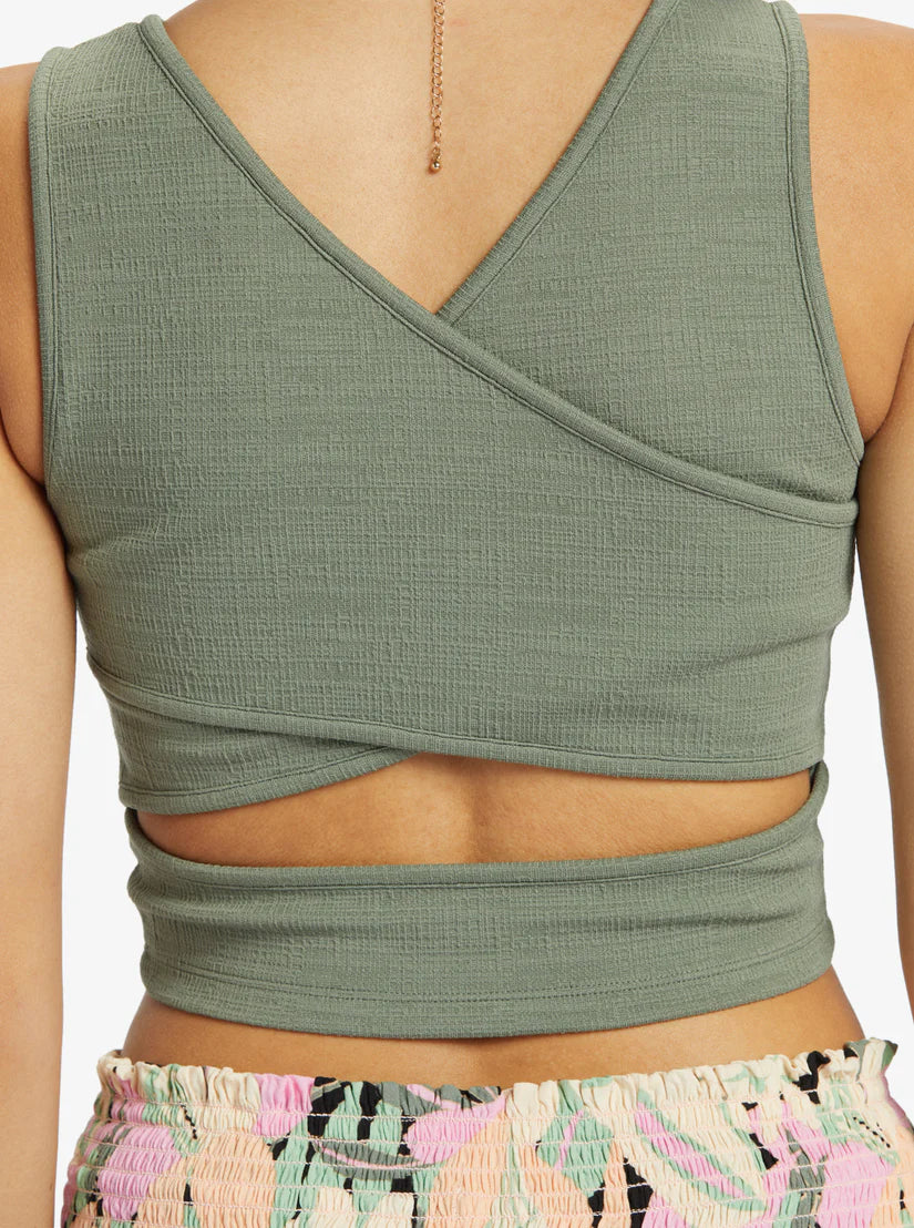 ROXY GOOD KEEPSAKE FITTED CROP TOP