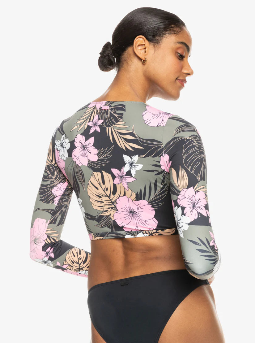 ROXY PRO NOSE RIDE CROPPED RASHGUARD