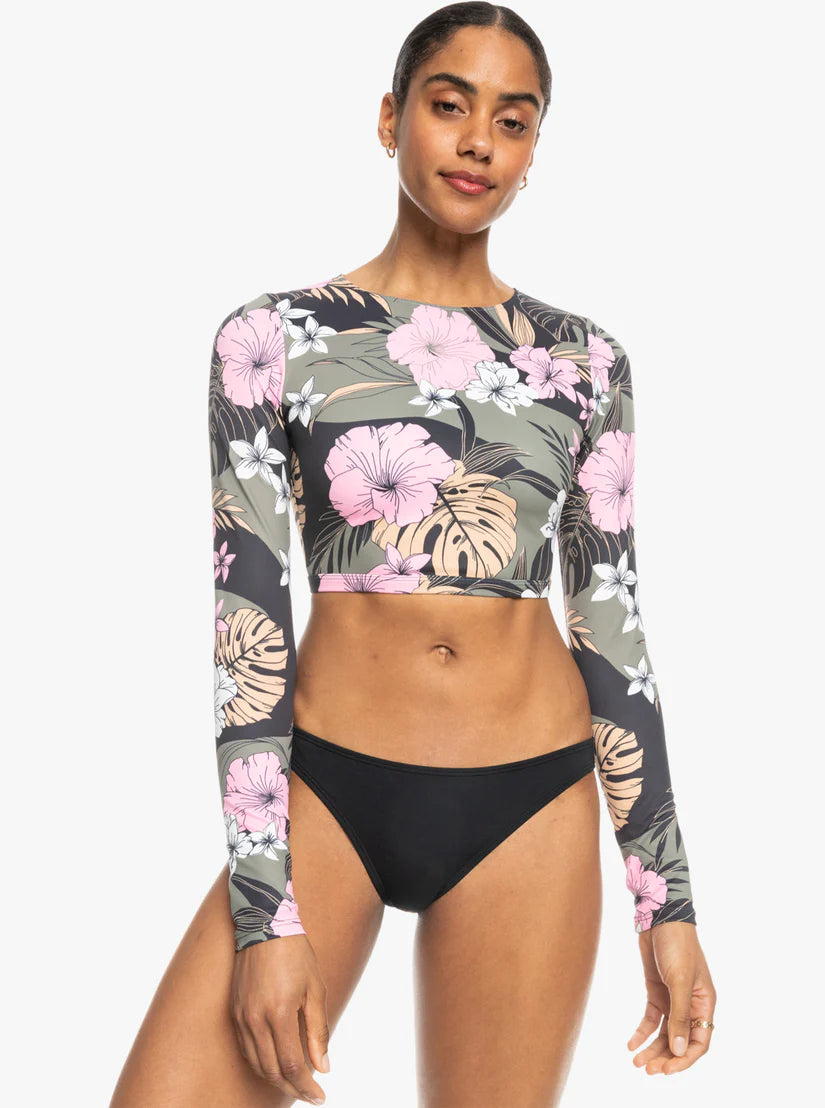 ROXY PRO NOSE RIDE CROPPED RASHGUARD