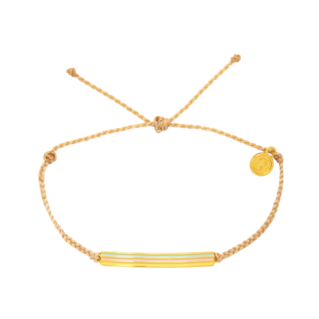 PURA VIDA STRIPE CHARM BRACELET