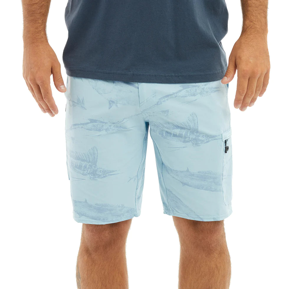 PELAGIC: Traverse Gyotaku Hybrid Shorts